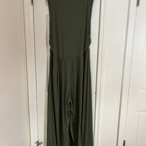 Elegant Olive Green Jumpsuit